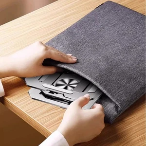 Praktischer faltbarer Metallständer für Laptops Tablets mit Drehfunktion - Photo 1/14