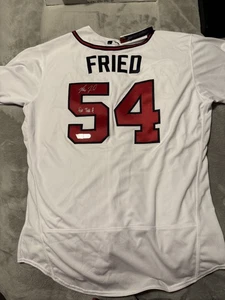 Max Fried Autographed & Inscribed Jersey For the A! Braves Nike Authentic  - Picture 1 of 6