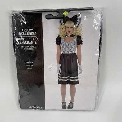 Creepy Doll Costume Dress Adult S/M Halloween-Cosplay New In Pkg - Image 1 of 3