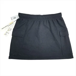 TNA ARITZIA NWT Sweatfleece Terry Fleece Cargo Mini Skirt Black Size S - Picture 1 of 9