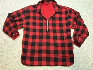 Vintage Marlboro Unlimited Flannel Fleece Pullover Jacket Reversible Size XXL - Picture 1 of 24