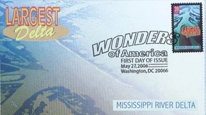 WONDERS OF AMERICA FDC - GRÖSSTES DELTA MISSISSIPPI - Bild 1 von 1