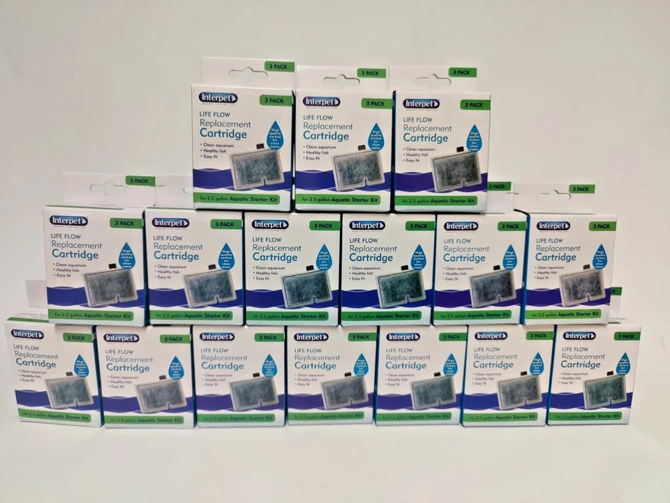 Interpet Life Flow Replacement Cartridge Internal Filter 2.5 Gal 3 pack - Image 1 of 1