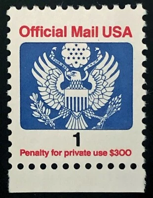 US  1989 #O143 - 1c Official Mail w/Selvidge VF Mint MNH - Image 1 of 3