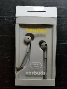 Heyday Earbuds In Ear Headphones Wired New Grey Aux Cord Comfort Fit - Picture 1 of 2