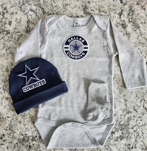 Cowboys newborn/baby clothes Cowboys baby outfit Dallas football baby clothes - Picture 1 of 2