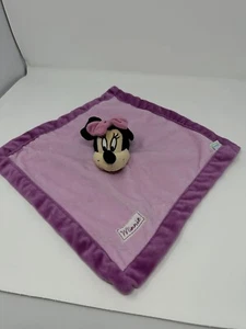 DISNEY KIDS LINE PINK PURPLE MINNIE MOUSE SECURITY BLANKET LOVEY D2 - Picture 1 of 2