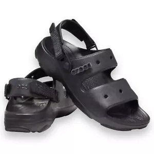 Crocs Sandalen Herren 13 schwarz klassisch All-Terrain Aktiv Haken Schleife Reise Wanderung - Bild 1 von 8