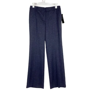 Jones New York Metropolitan Career Blue Tweed Wide Leg Pants Size 6 NEW NWT - Picture 1 of 8