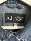 AJ Armani Jeans Dark Blue Denim Cotton Jacket with Eagle on back in Denham ??