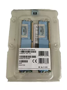 HP 16GB FBD PC2-5300 SDRAM DDR2 (2 X 8GB) 398709-071 413015-B21 Memory Kit - Picture 1 of 7