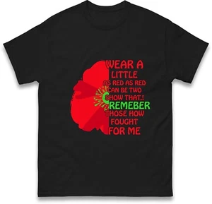 Camiseta Remenber Those Who Faught For Me Poppy Flower - Imagen 1 de 6
