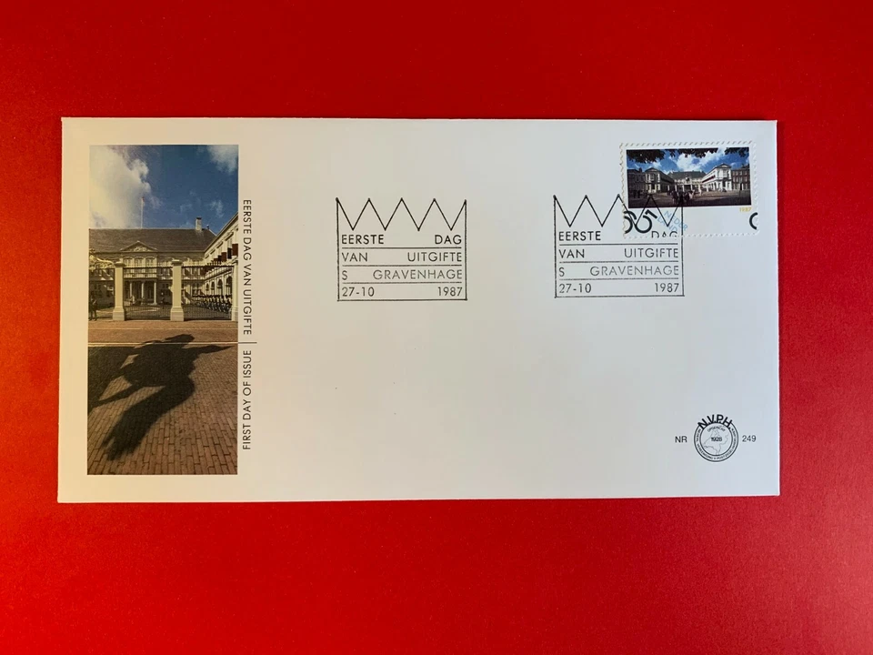 NETHERLANDS 1987 FDC 249 NOORDEINDE PALACE THE HAGUE - Image 1 of 1