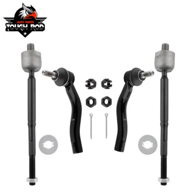 Extremo de barra de amarre exterior e interior 4 piezas para Toyota Echo 2000 2001 2002 2003 2004 2005 Foto 1 de 4