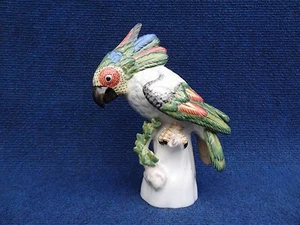 Nymphenburg Cockatoo statue Josef Wackerle Colorfull Porcelain bird statue - Picture 1 of 12