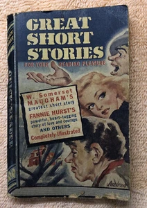 Vtg Pocket BooK Great Short Stories 4.5” Hurst Maugham Dostoyevsky 1945 - Picture 1 of 7