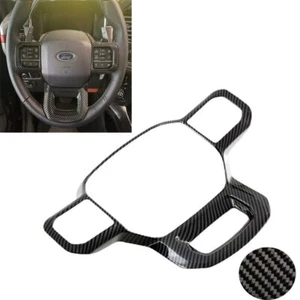 For 2021–2024 Ford F-150 Steering Wheel Trim Cover Carbon Fiber Look ABS - Bild 1 von 1