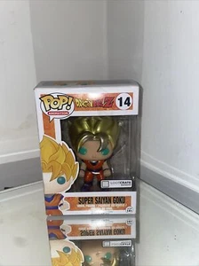 Funko Pop Animation Metallic Super Saiyan Goku #14 LootCrate Exclusive - Foto 1 di 4