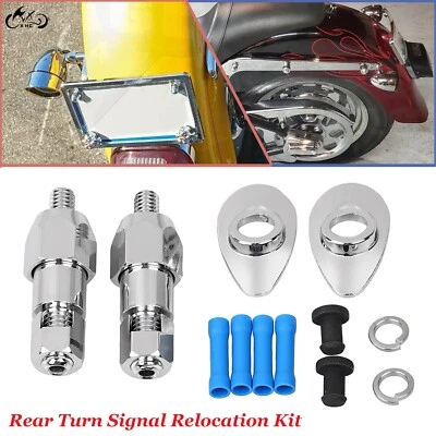 Kits de reubicación de señal de giro trasera para Harley Softail estándar FXST Fat Boy FXSTB Foto 1 de 4