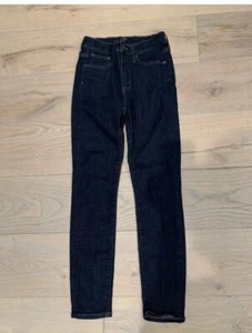J. Crew Damen Hochhaus Jeans dünn Zahnstocher Stretch Größe 26, dunkelblau, LN - Bild 1 von 3
