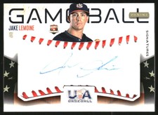 2014 USA BB Collegiate National Team Game Ball Signatures #2 Jake Lemoine /99