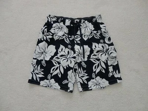 Sonoma Lifestyle Swim Trunks Men's Large Blue White Hawaiin Floral Print  - Picture 1 of 5