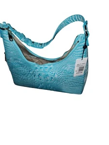 Brahmin Dusty Blue Melbourne Leder Tabitha Hobo Schultertasche Neu mit Etikett $ 295 - Bild 1 von 3