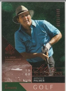 ARNOLD PALMER #'d/1960 Upper Deck SP Auténtico Golf EE. UU. Tarjeta Abierta DENVER, CO - Imagen 1 de 2