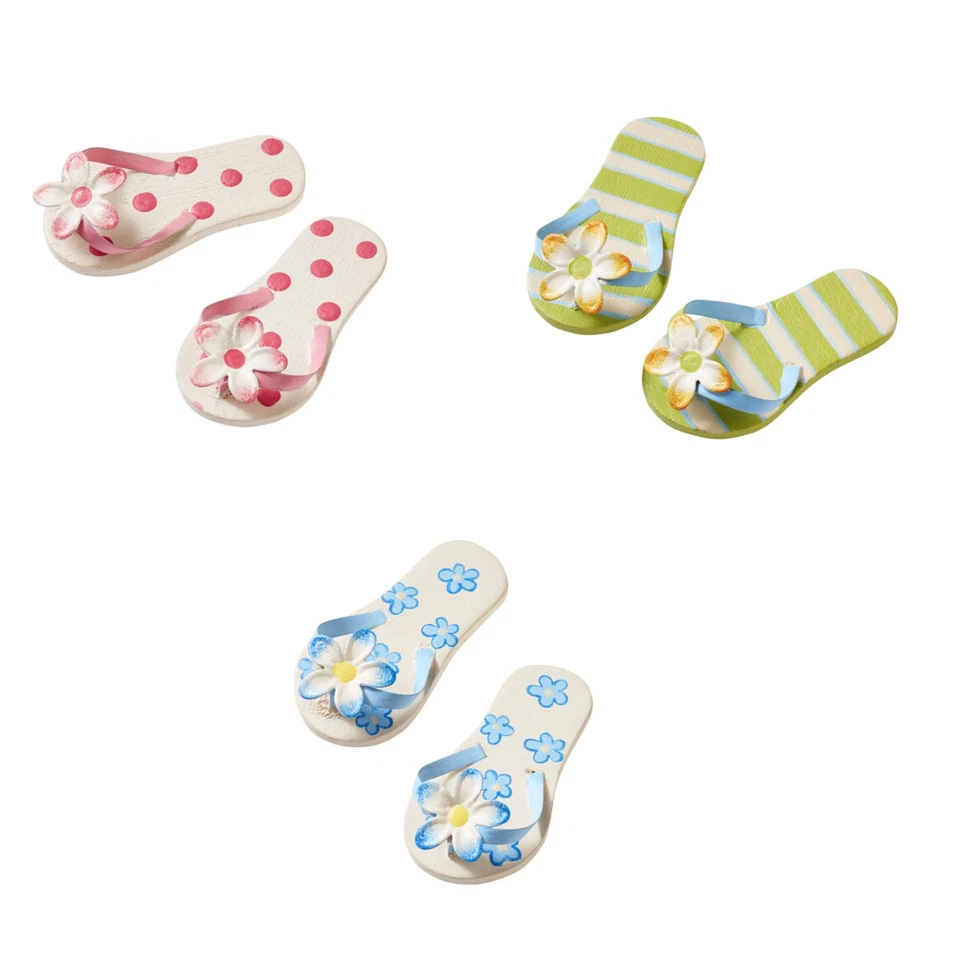 Flip-Sandalen 4,5-10 cm Mini Dekofigur Maritim Strand Urlaub, Hobbyfun - Bild 1 von 1
