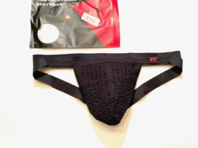 F + R - Size M   Swimmer/Jogger Athletic Supporter  - Black, Red - Jockstrap - Image 1 of 4