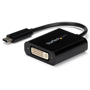 StarTech.com USB C to DVI Adapter - Black - 1920x1200 - USB Type C Video Convert - Afbeelding 1 van 6