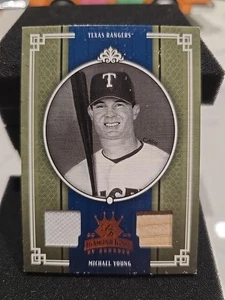 2005 Donruss Diamond Kings Bronze Black & White Materials /100 Michael Young - Picture 1 of 2