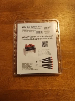 Wiha Tools 26792 7-Piece Precision Torx® Screwdriver Set T5-T15 - Image 1 of 2