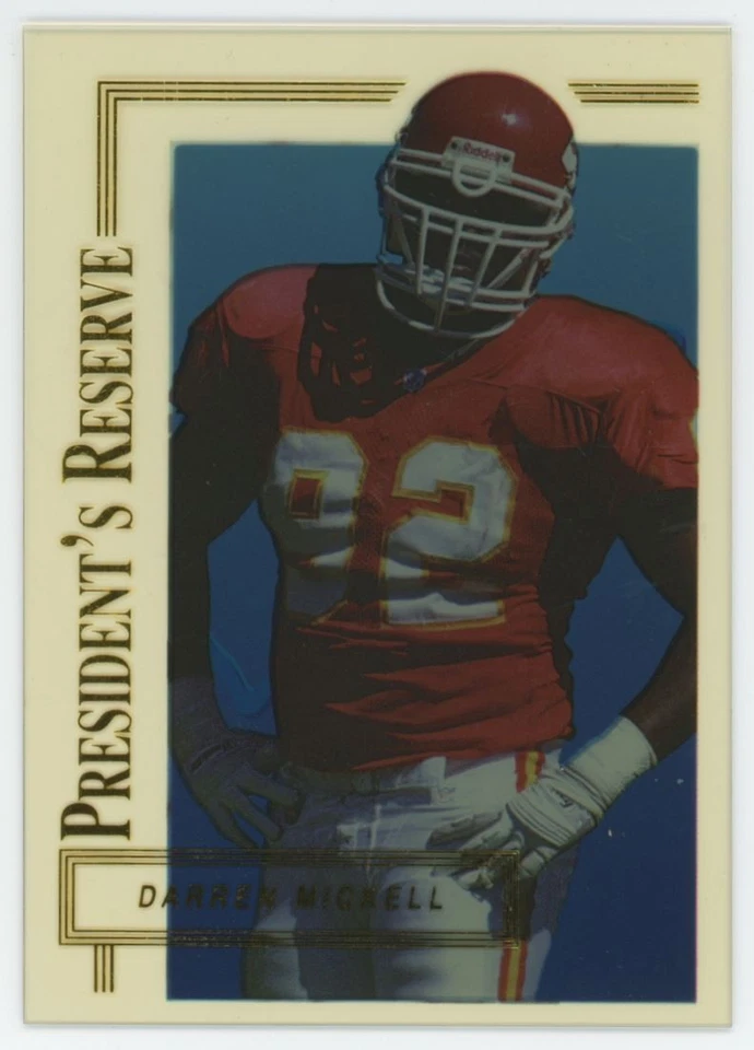 1996 Collector's Edge President's Reserve Darren Mickell Kansas City Chiefs #298 - Image 1 of 2