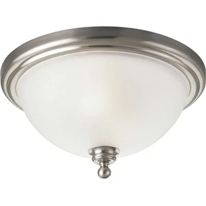 Progress Lighting P3312 Madison 15-3/4" Single-Light Flush Mount - Nickel - Picture 1 of 7