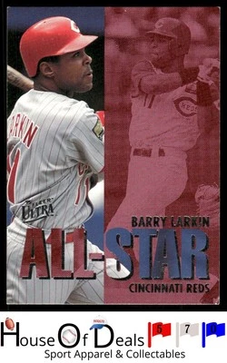 1995 Ultra #10 Barry Larkin All-Stars Gold Medallion Cincinnati Reds Card - Image 1 of 2