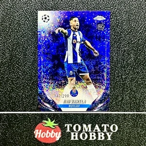 TOPPS CHROME UEFA 2023-24 ALAN VARELA RC /299 Violet Speckle REFRACTOR PORTO - Picture 1 of 2