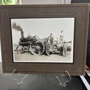 FOTO DE TRACTOR DE GRANJA DE VAPOR VINTAGE Iowa 5/7”. Cuadro W - Imagen 1 de 15