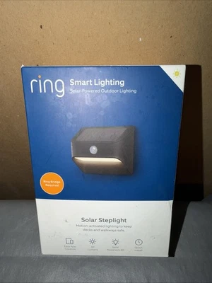 Ring Solar-Powered Outdoor Motion-Sensor Security Light Color Black - Image 1 of 2