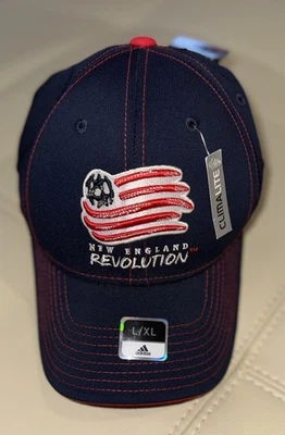 New England Revolution Hat Cap Fitted Mens Large/XL MLS Soccer Adidas New W/tags - Image 1 of 4