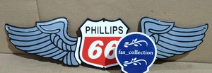 Phillips 66 Porcelain Enamel Sign  28 x 7 Inches 1 Sided - Picture 1 of 5