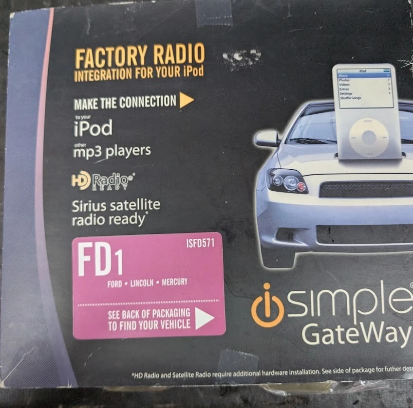 Radio de fábrica iPod/iPhone e interfaz de audio auxiliar iSimple GateWay ISFD571 Foto 1 de 3