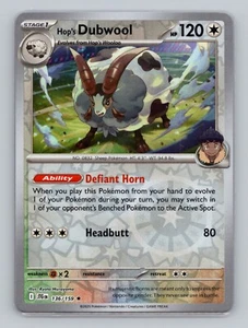 Hop's Dubwool 136/159 Reverse Journey Together JTG EN Pokemon Scarlet Violet - Picture 1 of 2