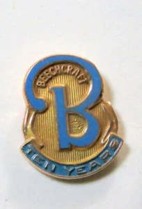 Beechcraft Airline 10 Year Service Award Pin _ 14K Gold _ (1 Pin) - Picture 1 of 4