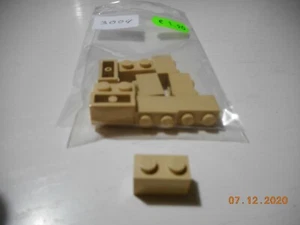 10x Lego 3004 Basis-Stein 1x2 tan - Bild 1 von 1