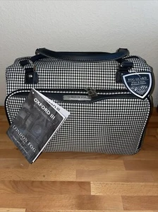 LONDON FOG Oxford III -17" Cabin Bag- NWT Black/white - Picture 1 of 15