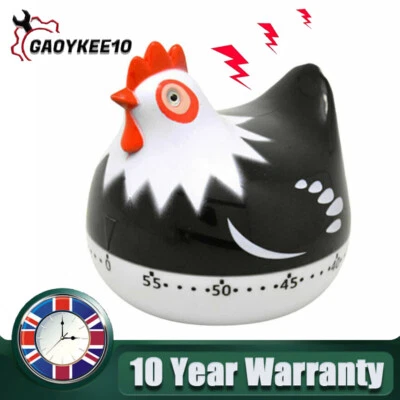 Hen Kitchen Egg Timer Manual Loud Alarm Mechanical Rotating Cooking Reminder - Image 1 of 4