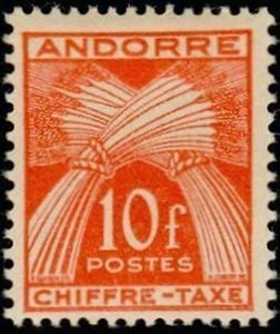 ANDORRE FRANCAIS STAMP TIMBRE TAXE N° 30 " CHIFFRE-TAXE 10F " NEUF xx TTB - Imagen 1 de 1