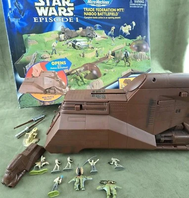 Star Wars Episódio 1 Trade Federation Naboo Battlefield Micro Machine Galoob 1999 - Imagem 1 de 4