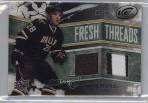 2008 Ice Fresh Threads PETG Black Patch/Jersey /10 Mark Fistric #FT-FI Rookie RC